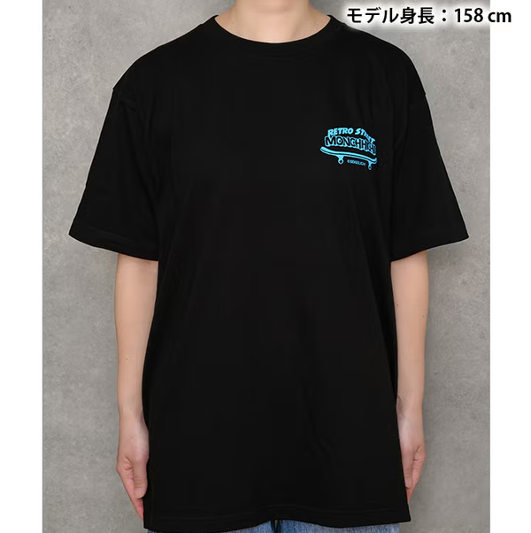 Monchhichi Retro Street Skateboard Graphic T-Shirt L Size