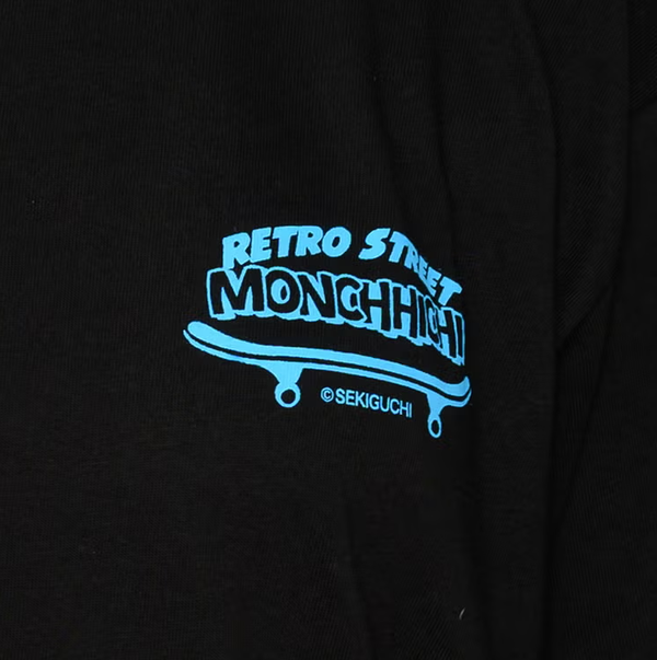 Monchhichi Retro Street Skateboard Graphic T-Shirt L Size