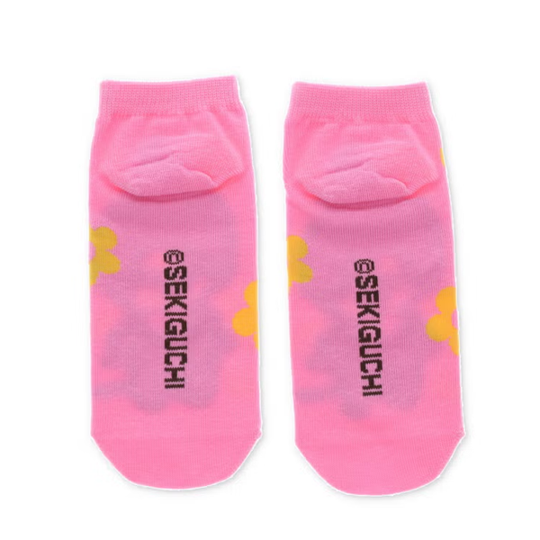 Monchhichi Floral Pink Ankle Socks