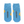 Load image into Gallery viewer, Monchhichi Floral Blue Ankle Socks
