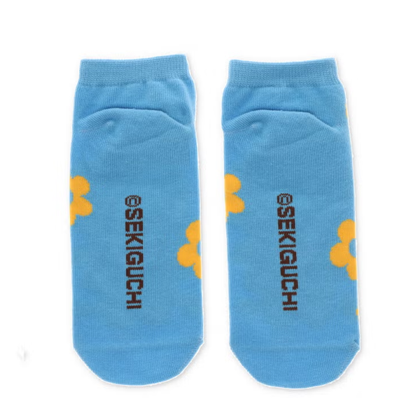 Monchhichi Floral Blue Ankle Socks