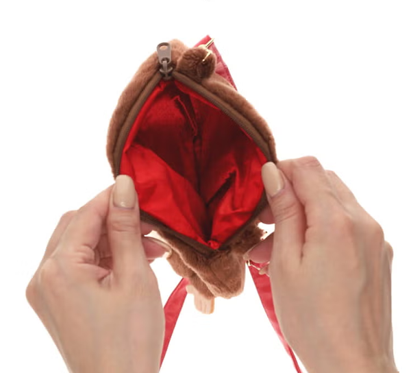 Monchhichi Plush Pochette Crossbody Bag