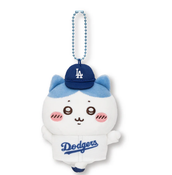Chiikawa x MLB Tokyo Series 2025 Dodgers Mascot Plush Keychain 3 Piece Set