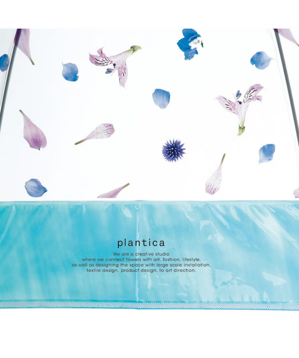 plantica×Wpc. Flower Shiny Plastic Umbrella