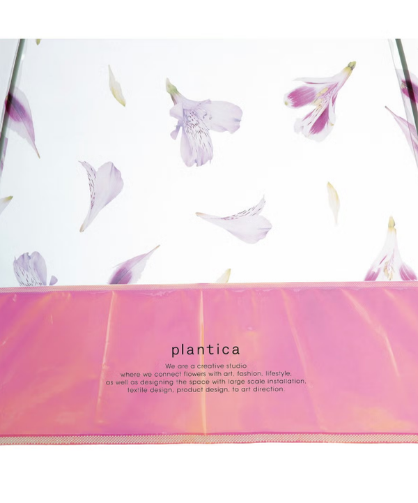 plantica×Wpc. Flower Shiny Plastic Umbrella