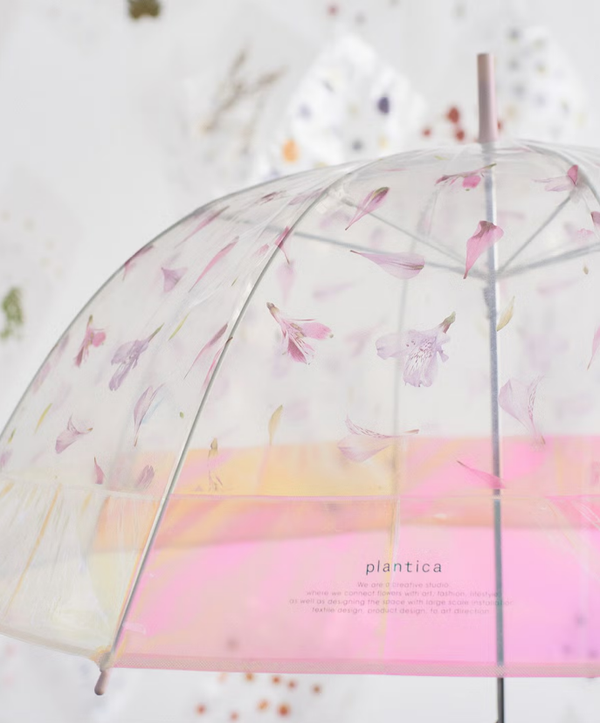 plantica×Wpc. Flower Shiny Plastic Umbrella