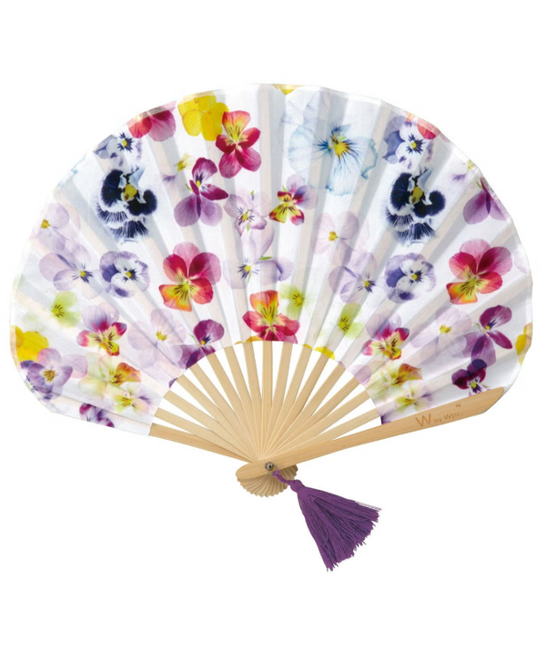 Plantica × Wpc Flower Art Folding Fan