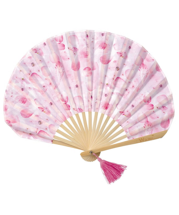 Plantica × Wpc Flower Art Folding Fan