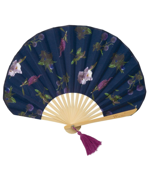 Plantica × Wpc Flower Art Folding Fan