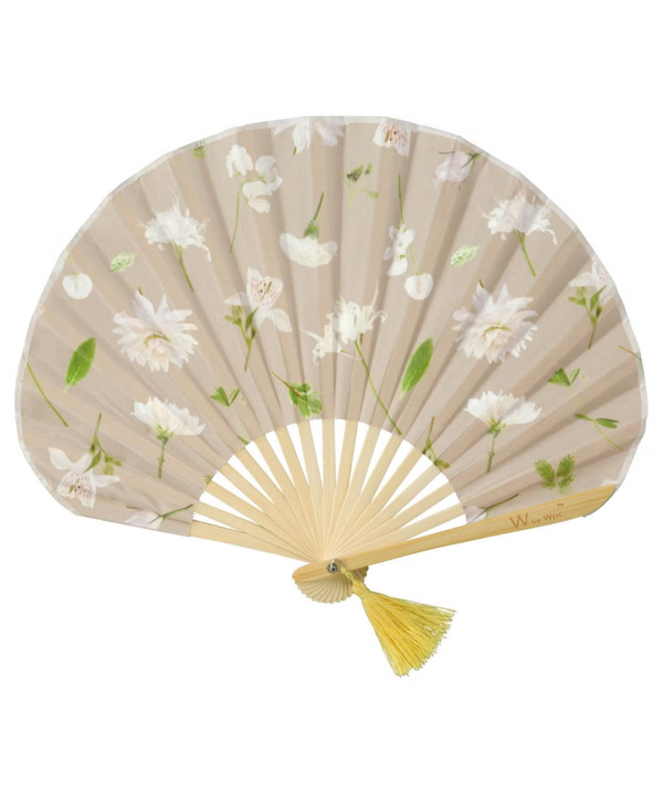 Plantica × Wpc Flower Art Folding Fan