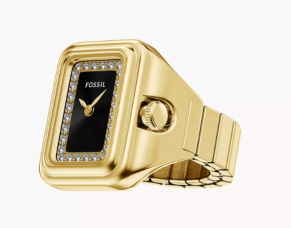 Raquel Gold Tone Stainless Steel Watch Ring
