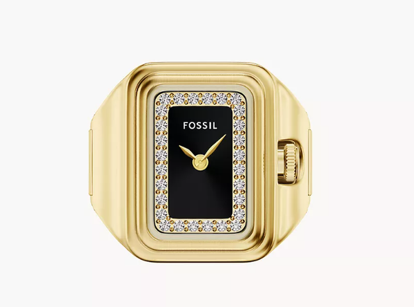 Raquel Gold Tone Stainless Steel Watch Ring