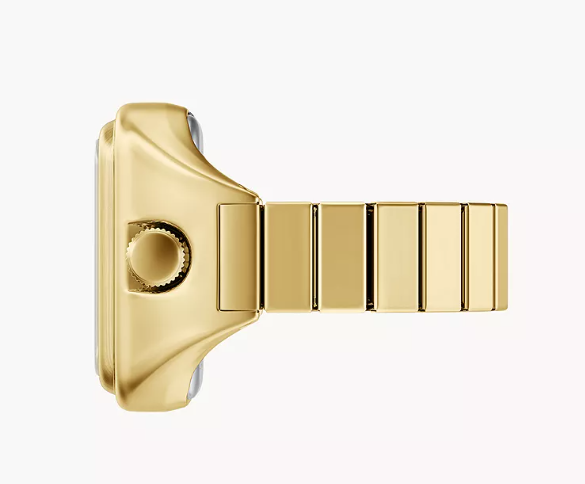 Raquel Gold Tone Stainless Steel Watch Ring