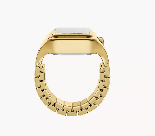 Raquel Gold Tone Stainless Steel Watch Ring