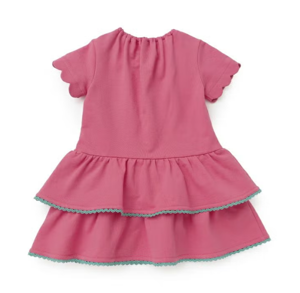 Lil ala mode x coeur a coeur Tiered Frill Pochette Dress for Kids