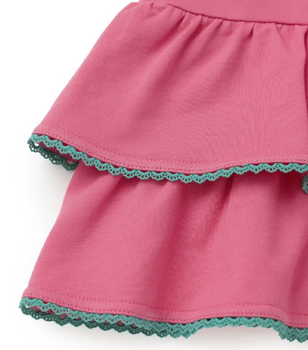 Lil ala mode x coeur a coeur Tiered Frill Pochette Dress for Kids