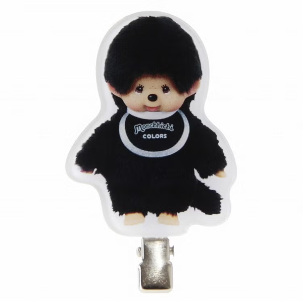 Monchhichi Black & White Acrylic Hair Clip Set of 2