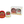 Load image into Gallery viewer, Domo-kun Red &amp; White Daruma Plush Set
