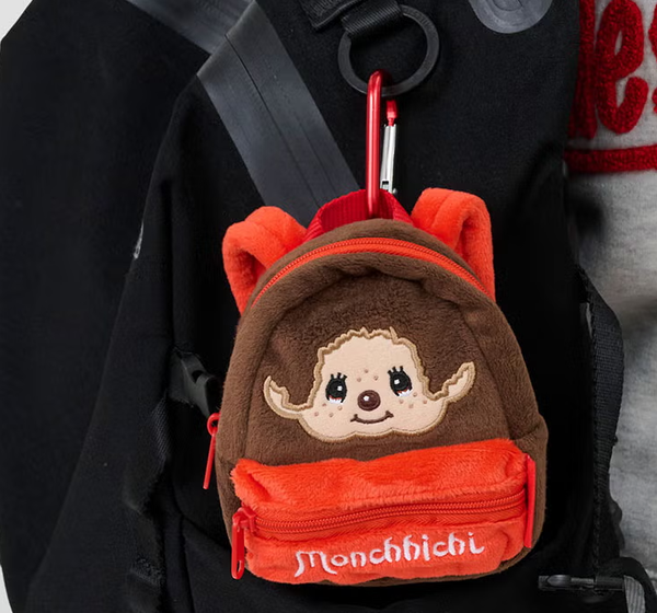 Monchhichi Mini Backpack Pouch with Carabiner