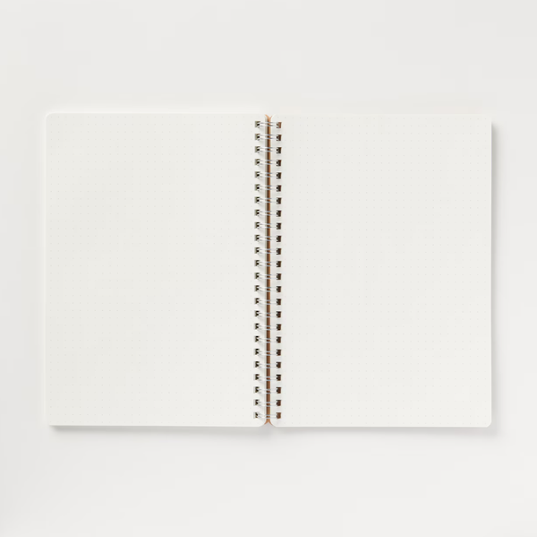 MUJI Double Ring Notebook A5 Dot Grid 70 Sheets with Elastic Band