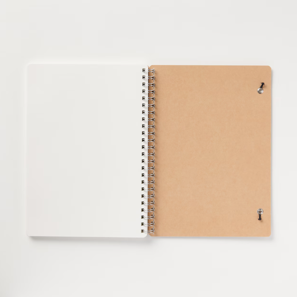 MUJI Double Ring Notebook A5 Dot Grid 70 Sheets with Elastic Band