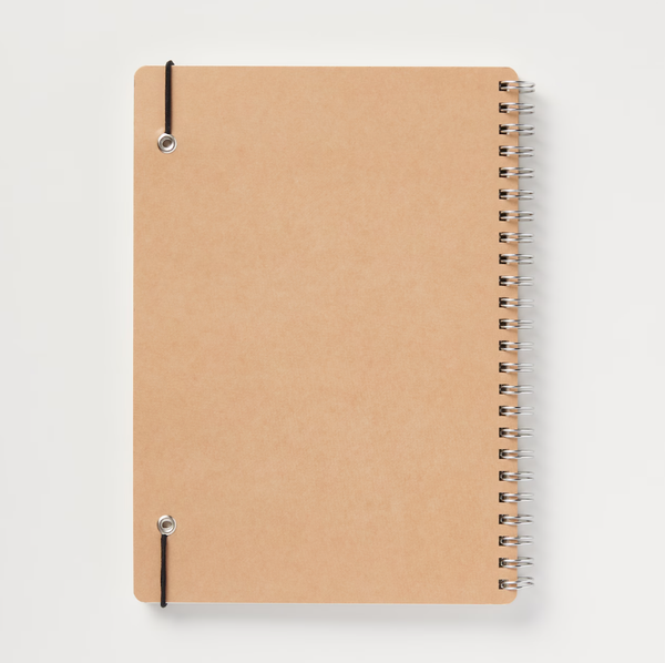 MUJI Double Ring Notebook A5 Dot Grid 70 Sheets with Elastic Band