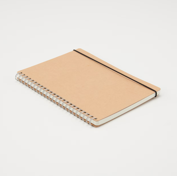 MUJI Double Ring Notebook A5 Dot Grid 70 Sheets with Elastic Band