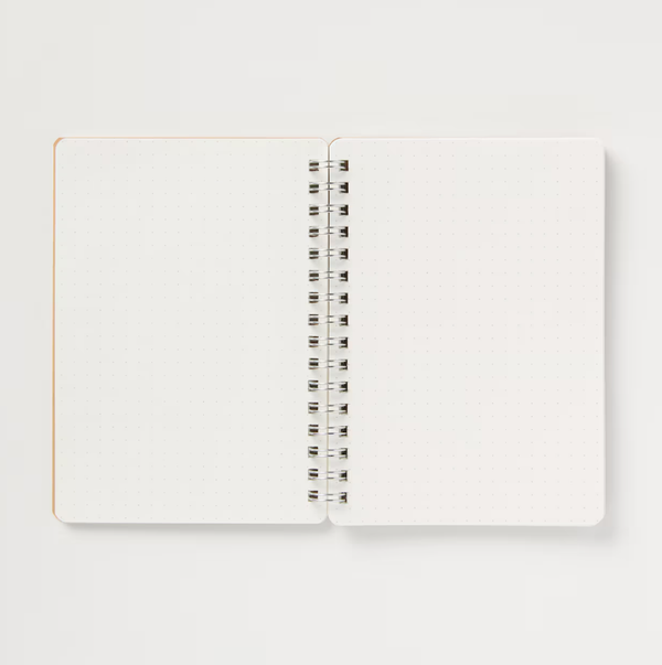 MUJI Double Ring Notebook A6 Dot Grid 70 Sheets with Elastic Band