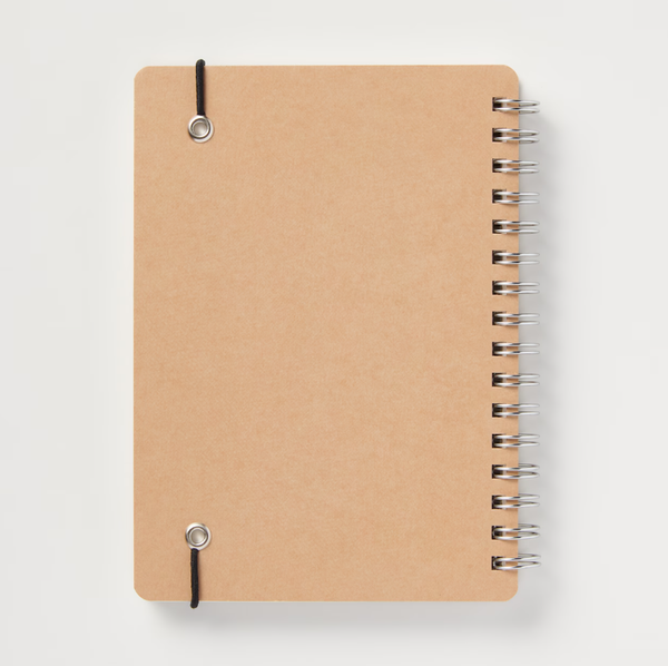 MUJI Double Ring Notebook A6 Dot Grid 70 Sheets with Elastic Band