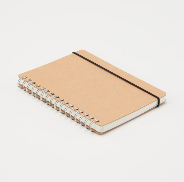 MUJI Double Ring Notebook A6 Dot Grid 70 Sheets with Elastic Band