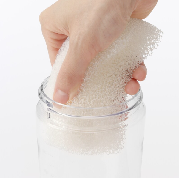 MUJI Wide Mouth Easy-Clean One-Touch Water Bottle with Measurement Scale 700ml