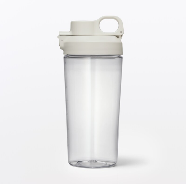 MUJI Wide Mouth Easy-Clean One-Touch Water Bottle with Measurement Scale 700ml