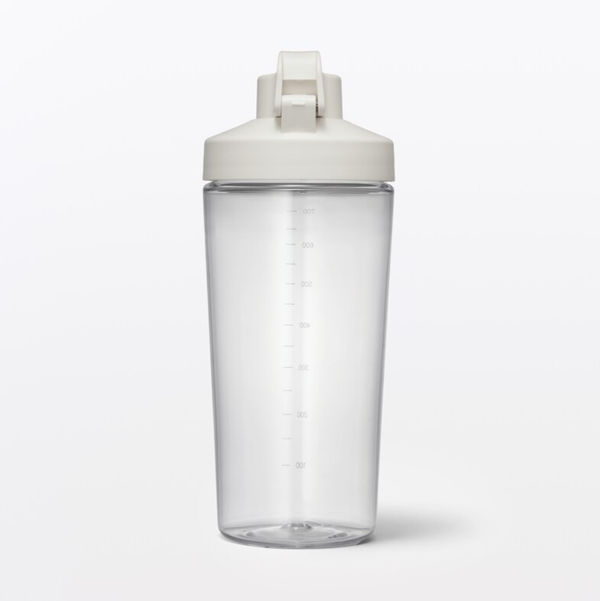 MUJI Wide Mouth Easy-Clean One-Touch Water Bottle with Measurement Scale 700ml