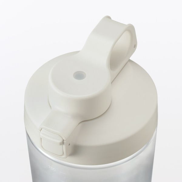 MUJI Wide Mouth Easy-Clean One-Touch Water Bottle with Measurement Scale 700ml