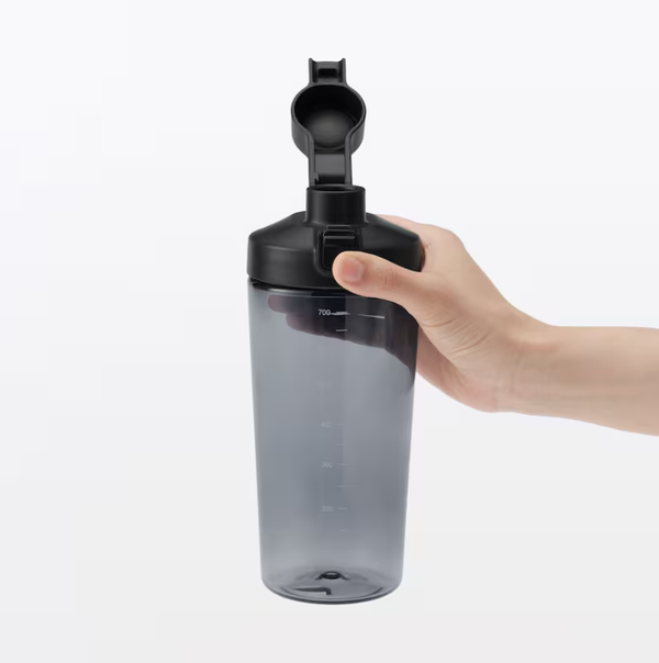 MUJI Wide Mouth Easy-Clean One-Touch Water Bottle with Measurement Scale 700ml
