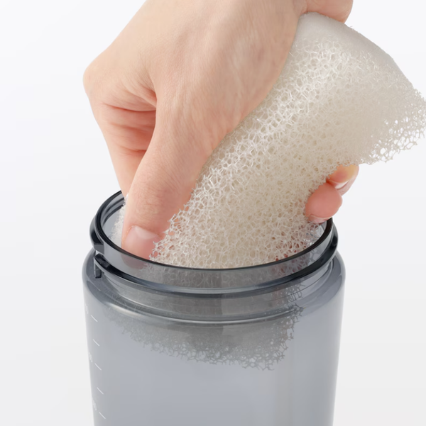 MUJI Wide Mouth Easy-Clean One-Touch Water Bottle with Measurement Scale 700ml