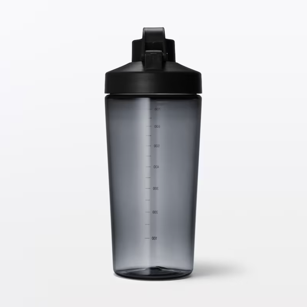 MUJI Wide Mouth Easy-Clean One-Touch Water Bottle with Measurement Scale 700ml