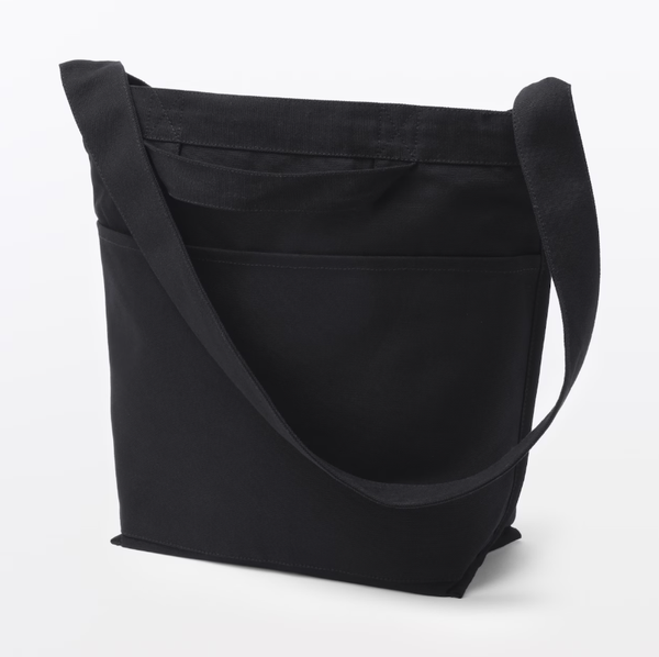 MUJI Organic Cotton Canvas Shoulder Tote Bag
