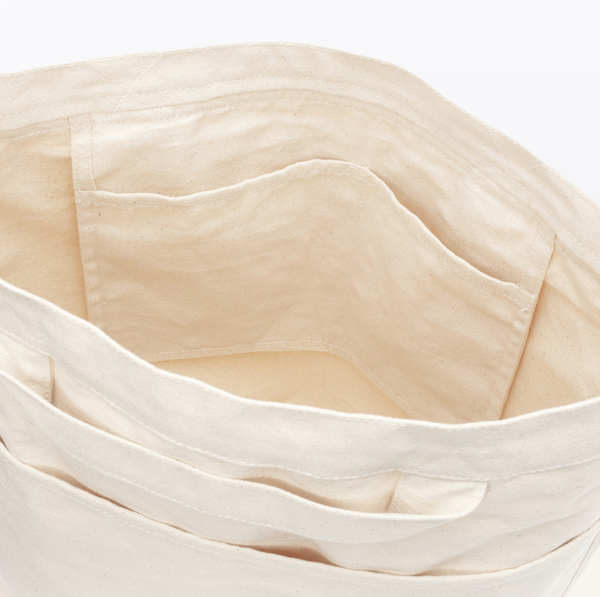 MUJI Organic Cotton Canvas Shoulder Tote Bag