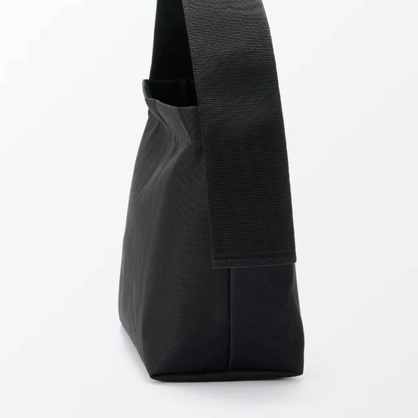 MUJI Recycled Polyester Wide Strap Shoulder Bag