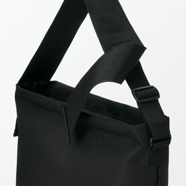 MUJI Recycled Polyester Wide Strap Shoulder Bag