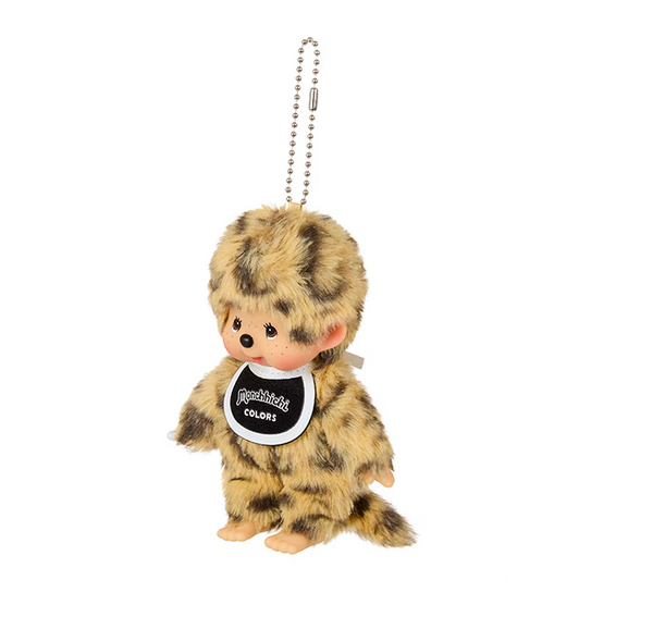 Monchhichi COLORS Leopard Print Keychain Plush Charm