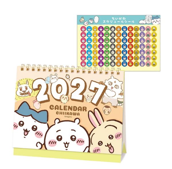 Chiikawa 2027 Desk Calendar with Mini Stickers