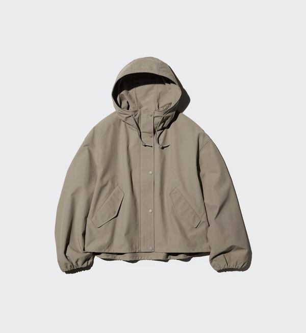 Uniqlo 479229 Cotton Blend Short Parka Women’s Hoodie