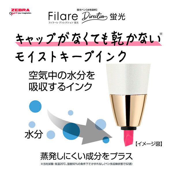 Zebra Filare Direction Highlighter Pink
