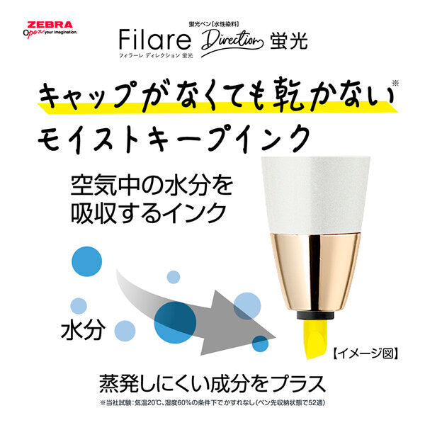 Zebra Filare Direction Highlighter Yellow