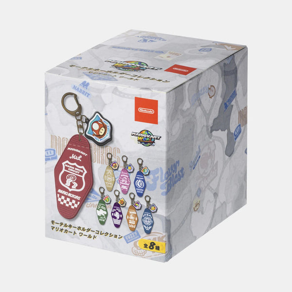 Mario Kart World Motel Keychain Collection BOX – Acrylic Character Keychains, Set of 8