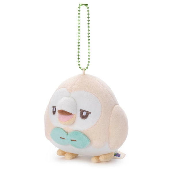 PokePeace Rowlet Funny Face Ball Chain Mascot Plush