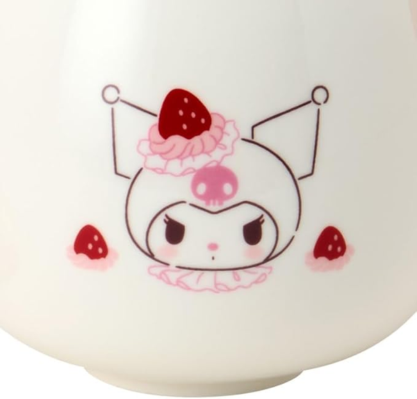 Sanrio Kuromi Ceramic Mug with Lid Strawberry Shortcake Design