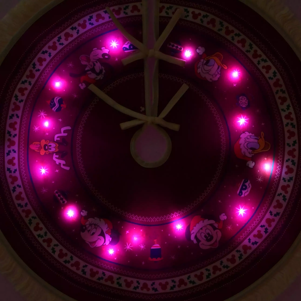 Disney Mickey & Friends LED Light-Up Christmas Tree Skirt